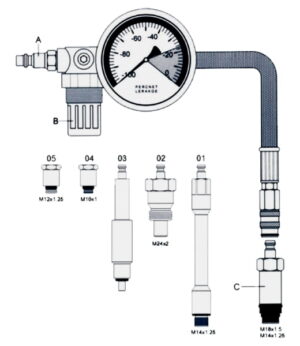 Druckverlusttester für Benzin- und Dieselmotoren 5 Druckverlusttester für Benzin- und Dieselmotoren - Image 3