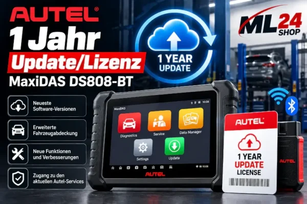 Autel MaxiDAS DS808-BT Update 1 Jahr – Software-Lizenz für Diagnosegerät