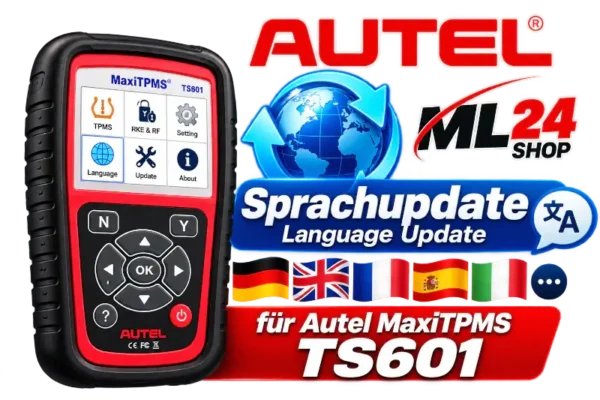 Autel MaxiTPMS TS601 Sprachupdate – Sprachumstellung für TPMS Diagnosegerät