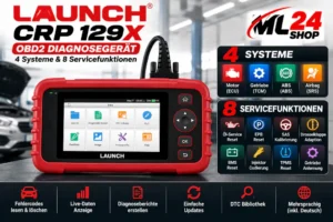 LAUNCH CRP 129X – OBD2 сканер для 4 систем с 8 сервисными функциями 4 LAUNCH CRP 129X OBD2 Diagnosegerät mit 4-System-Diagnose und 8 Servicefunktionen