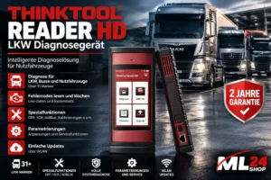 THINKTOOL READER HD – диагностический сканер для грузовиков и спецтехники, гарантия 2 года 3 THINKTOOL READER HD LKW Diagnosegerät für Nutzfahrzeuge und Busse