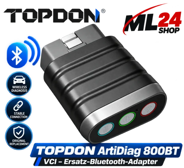topdon-artidiag-800bt-vci-ersatz-bluetooth-adapter TOPDON ArtiDiag 800BT VCI Ersatz-Bluetooth-Adapter für kabellose Fahrzeugdiagnose