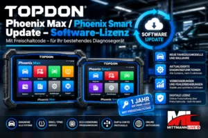 TOPDON Phoenix Max und Phoenix Smart Software Update mit Freischaltcode