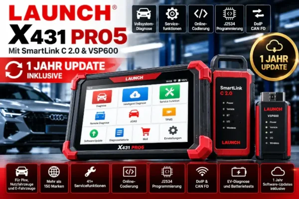 Launch X431 PRO5 1 Jahr Update und Lizenz
