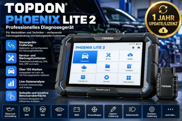 TOPDON Phoenix Lite 2 1 Jahr Update und Lizenz