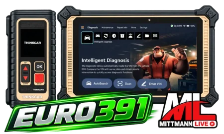 THINKCAR Euro 391 — диагностический сканер для профессиональной диагностики автомобилей