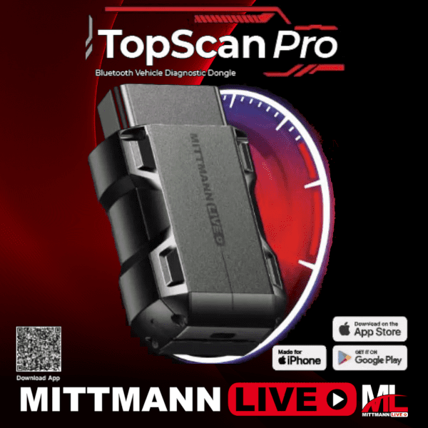 MittmannLive TopScan PRO – KI OBD2 Diagnosegerät fürs Smartphone 4 MittmannLive TopScan PRO Bluetooth OBD2 Diagnosegerät mit 30 Sonderfunktionen