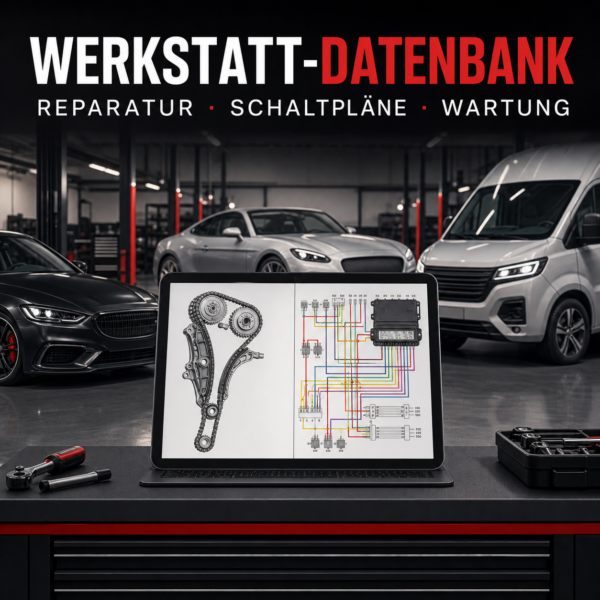 Reparatur Datenbank für PKW, LKW und Werkstätten Reparatur Datenbank für PKW und LKW mit Werkstattdaten