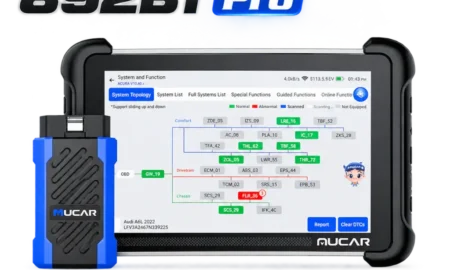 MUCAR 892BT Pro Diagnosegerät mit Systemtopologie
