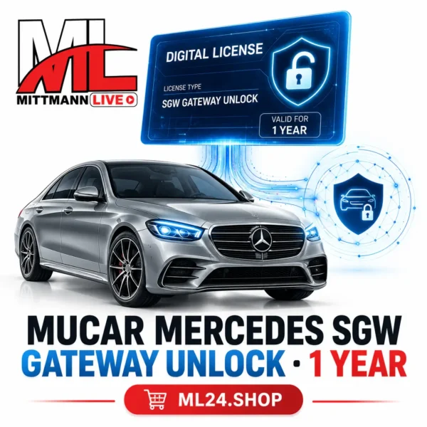 MUCAR Mercedes SGW Gateway Unlock – 1 Year MUCAR Mercedes SGW Gateway Unlock 1 Year – Security Gateway Unlock