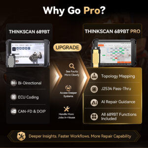 THINKCAR THINKSCAN 689BT Pro – J2534 & Topologie 10 Unterschiede zwischen THINKSCAN 689BT und 689BT Pro