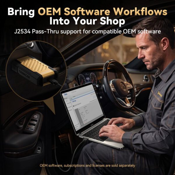 J2534-OEM-Arbeitsablauf mit dem THINKSCAN 689BT Pro