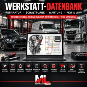 MittmannLive 16 Reparatur Datenbank für PKW und LKW mit Schaltplänen, Reparaturanleitungen und Werkstattdaten