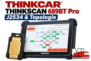 THINKCAR THINKSCAN 689BT Pro Diagnosegerät mit J2534 und Topologie