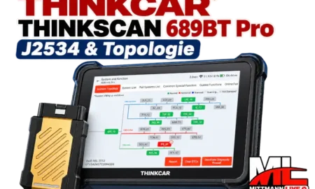 THINKCAR THINKSCAN 689BT Pro Diagnosegerät mit J2534 und Topologie