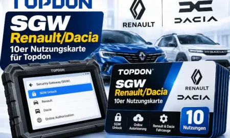 TOPDON SGW Renault Dacia 10er Nutzungskarte