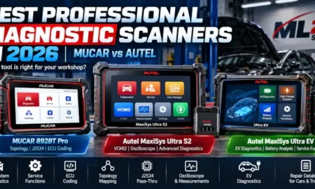 Best professional automotive diagnostic scanners 2026 – MUCAR 892BT Pro vs Autel MaxiSys Ultra S2 and Ultra EV