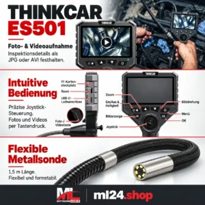 THINKCAR ES501 – Kfz-Endoskop mit 360°-Schwenkkopf und 5-Zoll-Display 10 THINKCAR ES501 – Kfz-Endoskop mit 360°-Schwenkkopf und 5-Zoll-Display – Bild 4